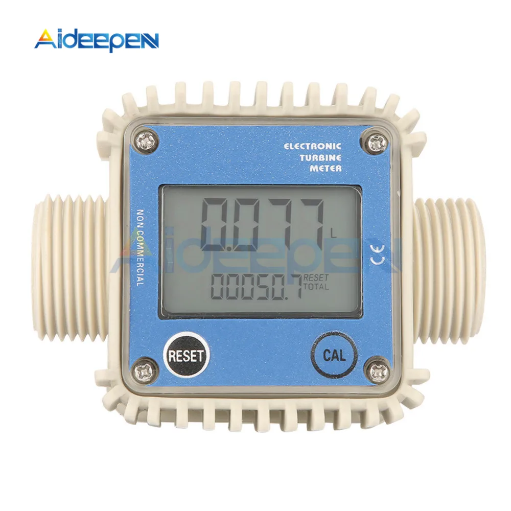 Red Pro K24 Chemical Turbine Flowmeter Electronic Turbing Meter for Chemicals Water