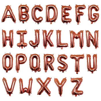 

50pcs/Lot Rose Gold Mariage Letter Balloon Anniversary Birthday Party Decoration Kids Wedding Decor Balloons Globos Party bal