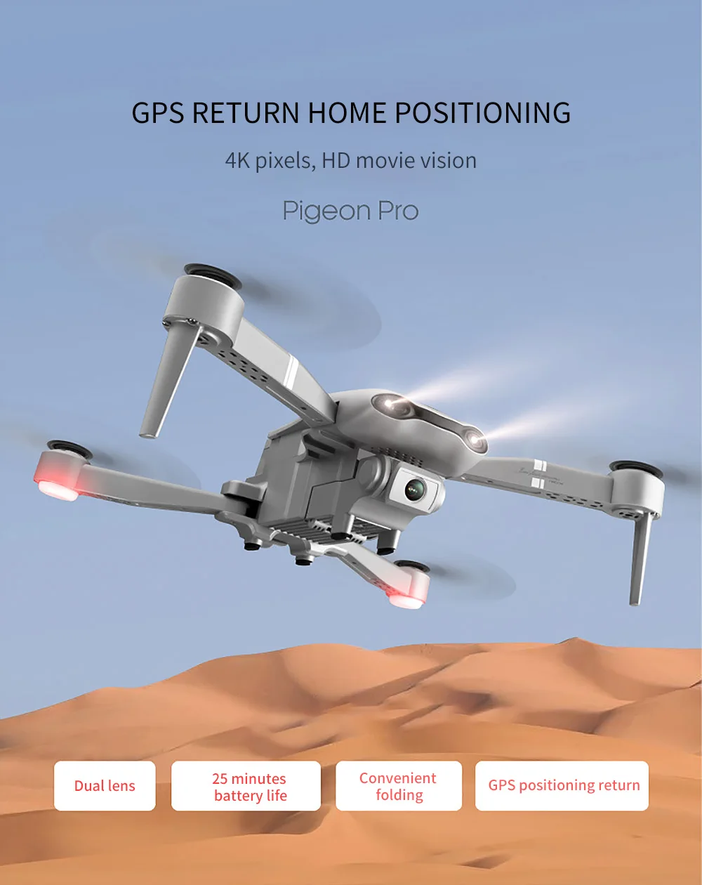 NEW F3 Drone GPS 4K 5G WiFi live Video FPV Dual Camera Sadoun.com