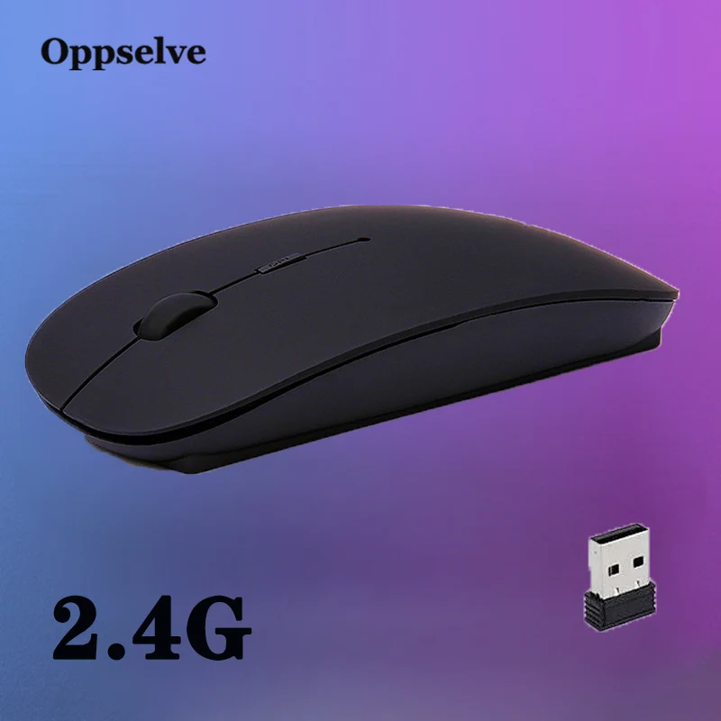 

Oppselve 2.4G Wireless Mouse Rechargeable Charging Ultra-Thin Silent Mouse Game Office Notebook Mice Opto-electronic For Home