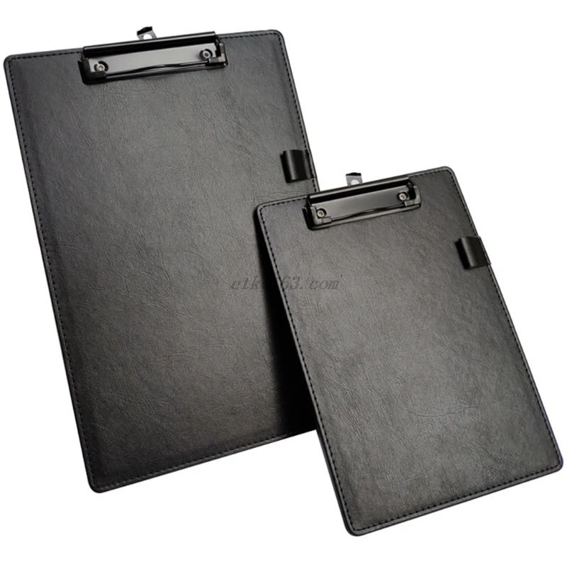PU Leather A4 A5 File Paper Clip Board Writting Pad Folder Document