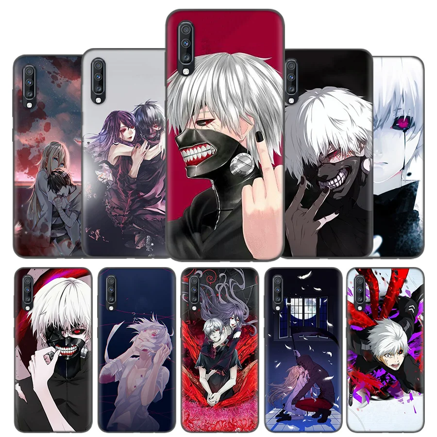 

Silicone Case Cover For Samsung Galaxy A50 A80 A70 A40 A30 A20 A20e A10 A9 A8 A7 A6 Plus 2018 Note 10 9 8 Anime Tokyo Ghoul Capa
