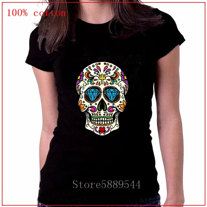 Camiseta Hipster de de azúcar mexicana para mujer, ropa de calle de moda, de talla grande Camiseta de algodón, camiseta de equipo barata, Camiseta estilo hip hop|Camisetas| - AliExpress