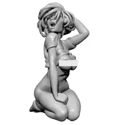 YUFAN 1/35 Сонная девушка солдат из смолы 5 см статическая самосборка модель игрушки из эпоксидной смолы включает в себя подлинную упаковку
