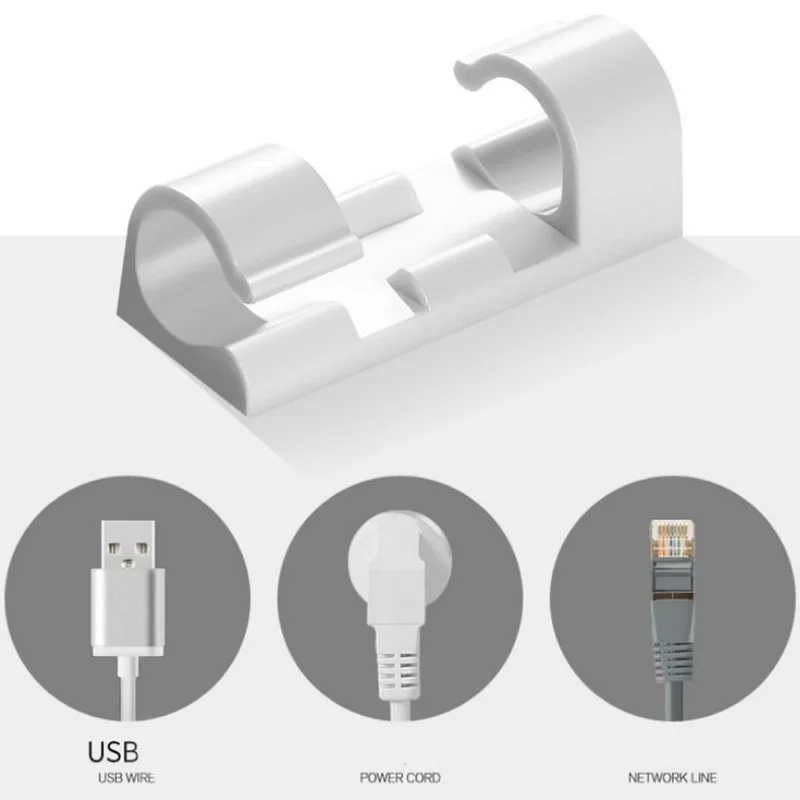 20 шт. мини провода фиксирующее устройство Кабельный органайзер держатель твердая клейкая лента Настольный провод кабельный зажим