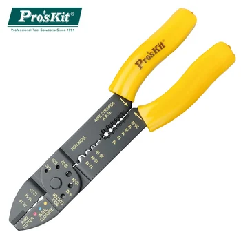 

Proskit 8PK-313B Cable Wire Stripper Cutter Automatic Multifunctional Terminal Crimping Tool Stripping Plier Tool