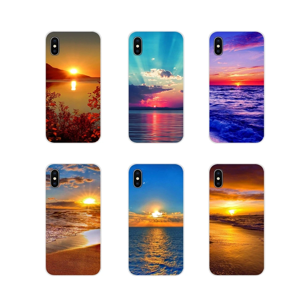 Sea Level Sunrise Scenery Silicone Phone Case Cover For Oneplus 3T 5T 6T Nokia 2 3 5 6 8 9 230 3310 2.1 3.1 5.1 7 Plus 2017 2018 | Мобильные