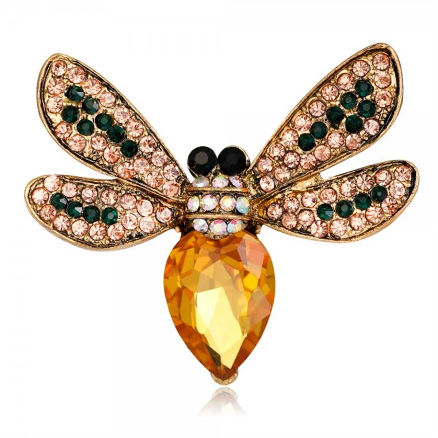 Famous Brand Design Insect Series Brooch Women Delicate Little Bee