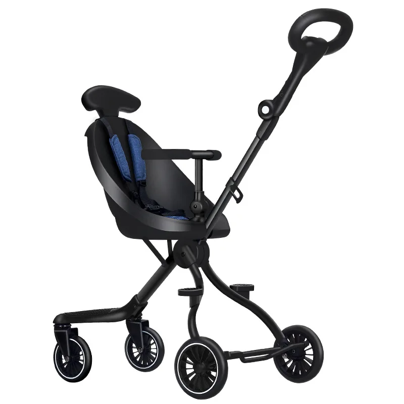 Big Deal  Baby stroller V1 children's stroller light folding high landscape stroller 4-wheel reversible 