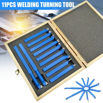 

HOT 11pcs Turning Boring Bit Mini Lathe Tool Milling Metal Cutting Tools Set TI99