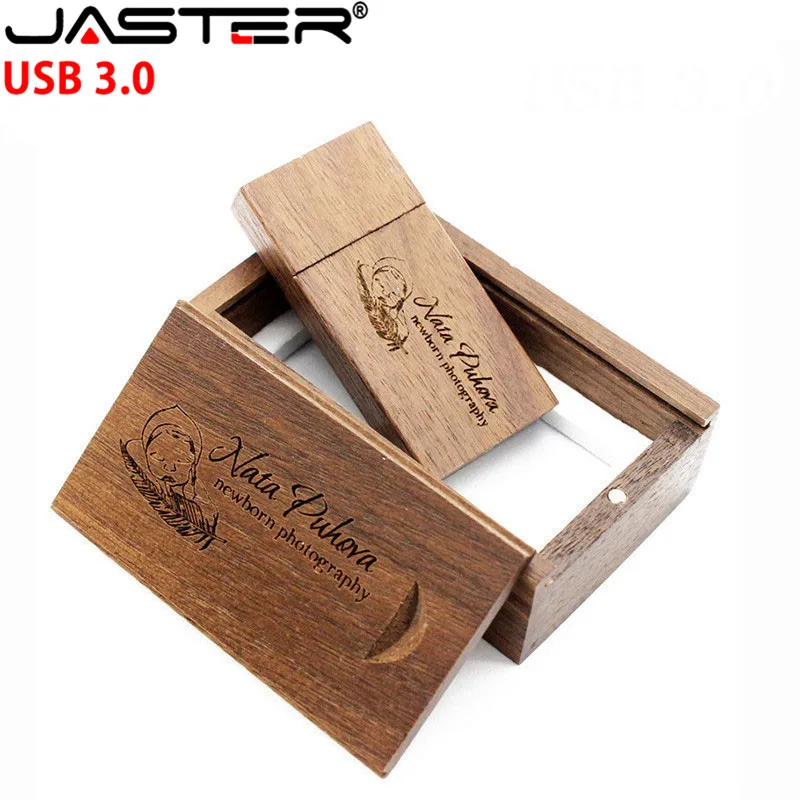 JASTER Memoria USB Maple Wood USB флеш-накопитель с индивидуальным логотипом DIY 8 ГБ 16 ГБ 32 ГБ 64 Гб USB 3,0 флеш-накопители U диск 10 шт. бесплатный логотип