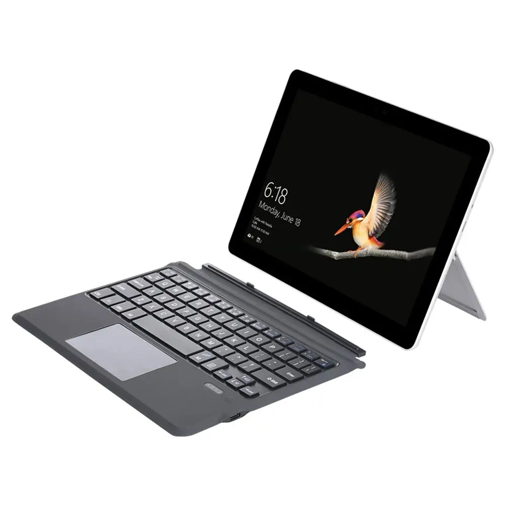 10/12 дюймов Ультратонкий Bluetooth клавиатура беспроводной планшет клавиатура для Surface Pro 3-6 ультра-тонкий портативный 4 мм стиль легко носить с собой - Цвет: 10 inch