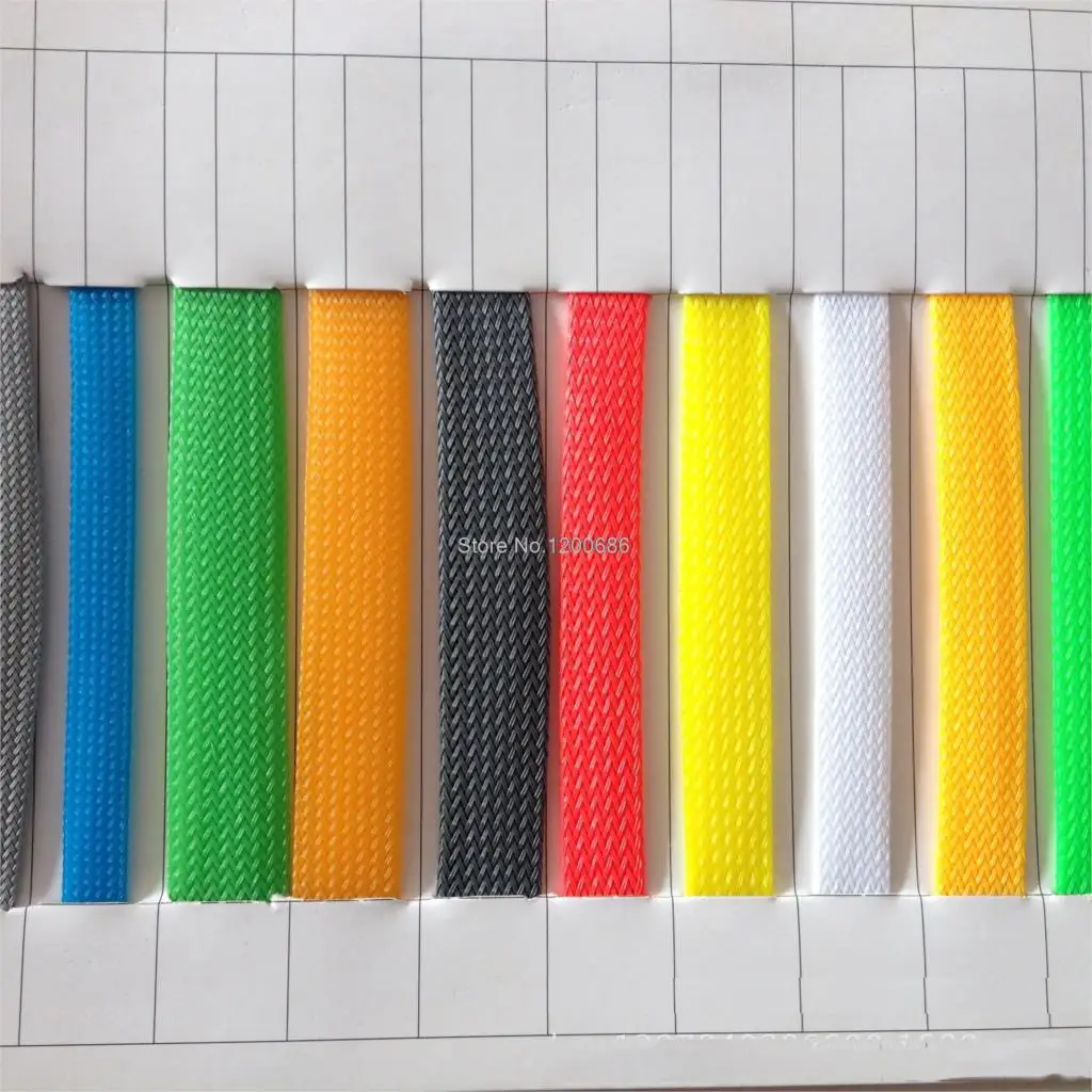 

6MM 20M color Insulation Braided Sleeving Tight PET Wire Cables Protection Expandable Cable Sleeve Wire Loom