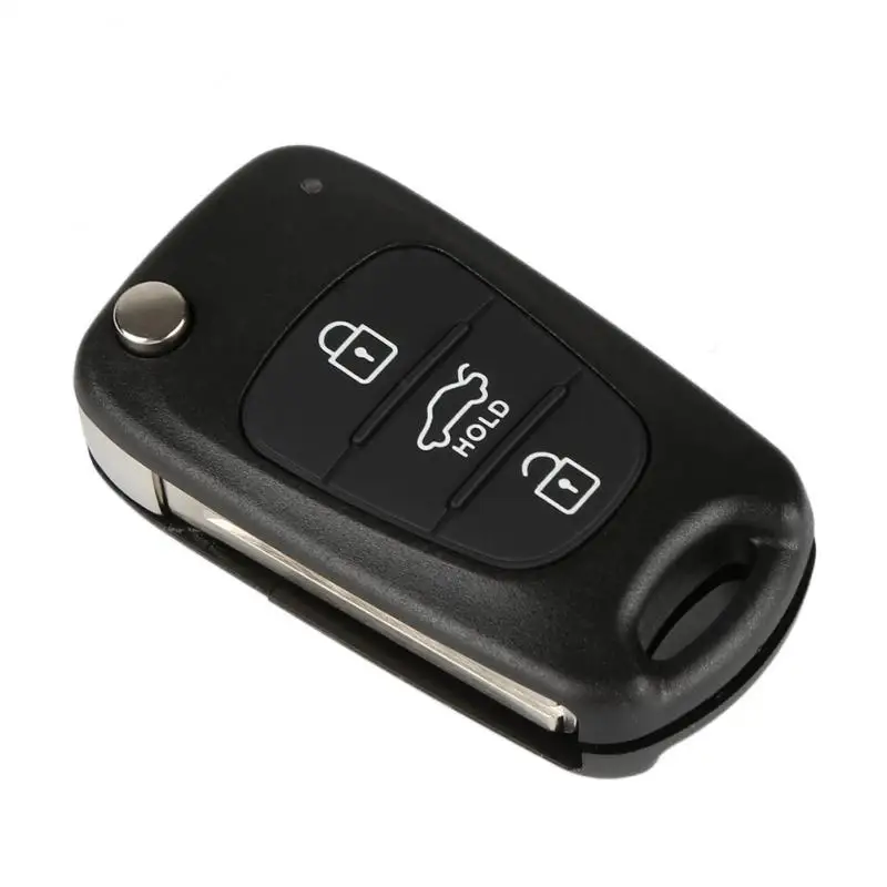 Car Key Case 3 Buttons Remote Flip Key Shell Case For KIA 2006-2013 Rondo Soul Sportage Rio S161C Car Remote Shell Fob