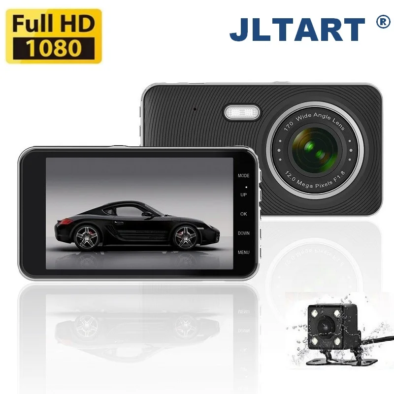 Видеорегистратор CarDvr 4 0 дюймов с ночным видением и камерой заднего вида Full HD 1080P