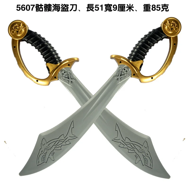 Halloween Festival Weapon Pistol Pirate Knife Equipment Party Dance Performance Cos Props Plastic Toys Safety Skeleton Sword