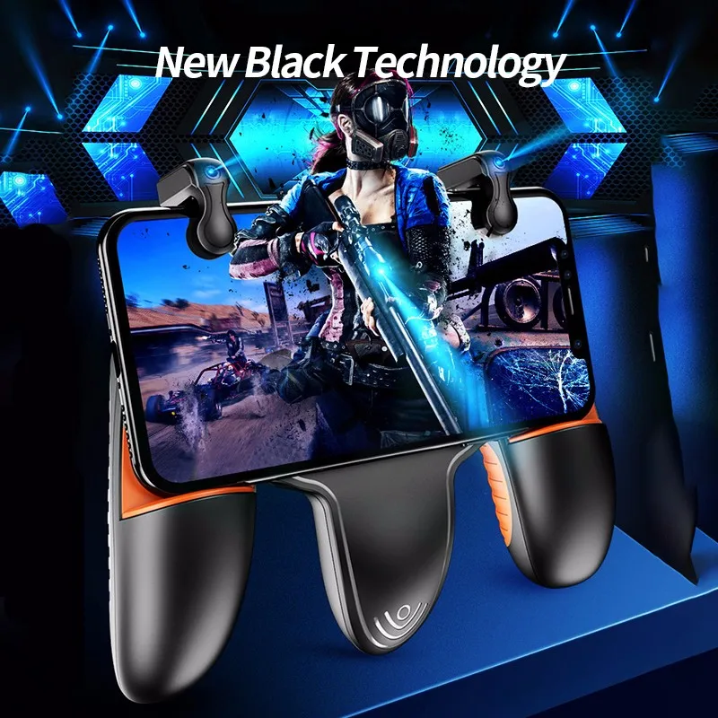  for PUBG Game Controller Gamepad Trigger Button Cooling Fan Joystick for IOS Android Phone