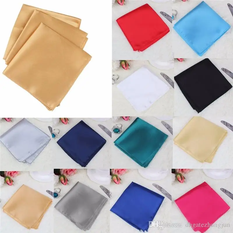 

Colorful Wedding Table Napkins 17 Inch Knitted Table Napkin Satin Handkerchief Cloth Dinner Wedding Decoration Party Event