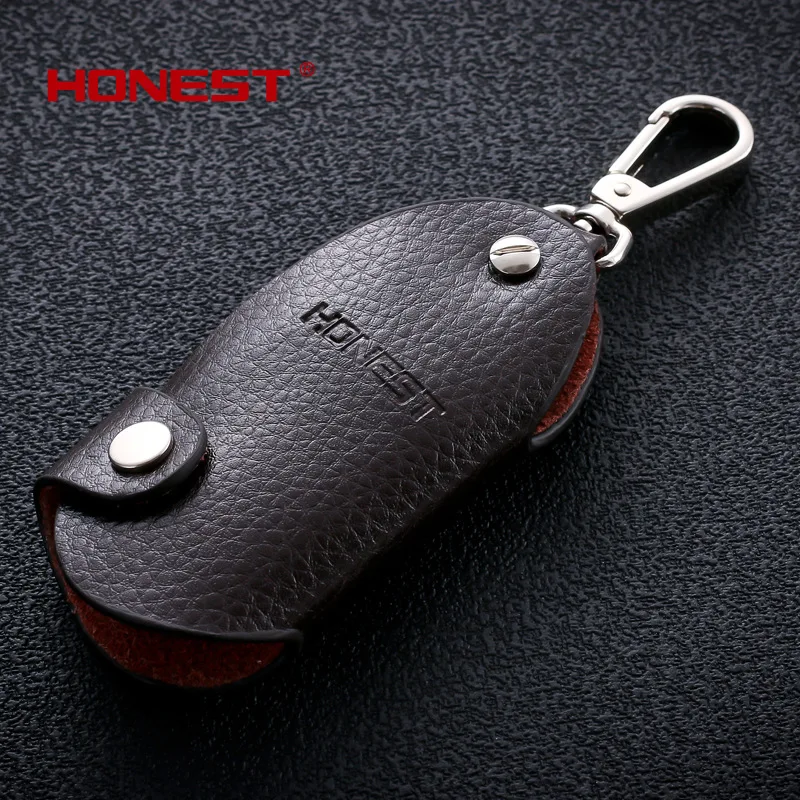 Чехол для ключей автомобиля из натуральной кожи брелок mercedes trd honda kia vw GOLF 4 5 6 7 opel