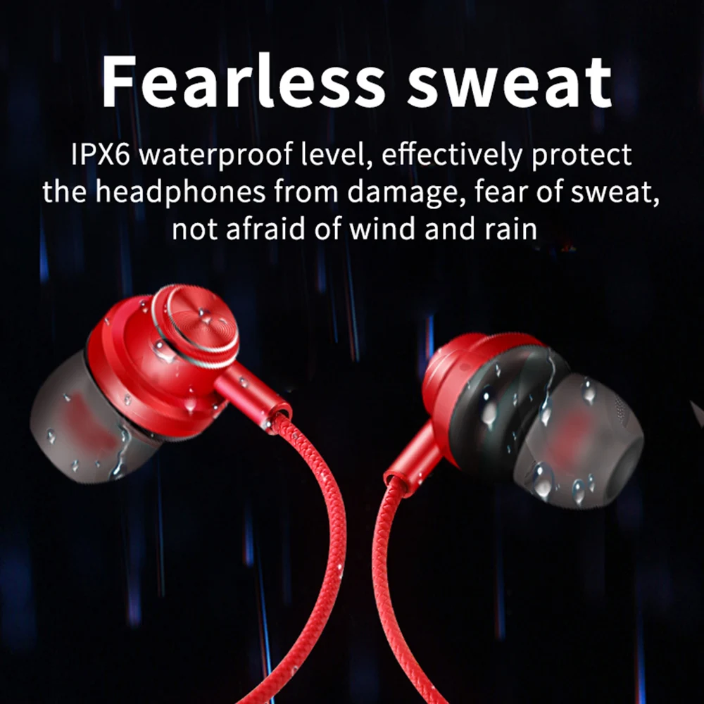 Willkey H1 Wireless Sport Headphones Waterproof Foldable Portable Bluetooth Headset with Microphone Neck Wear Stereo Earphone