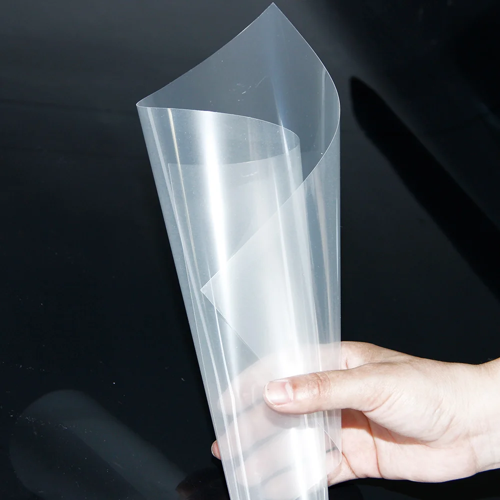 Sunice 1.52x3m Transparent Holographic Rear Projection Film For Shopping Window Airport 60''x118''