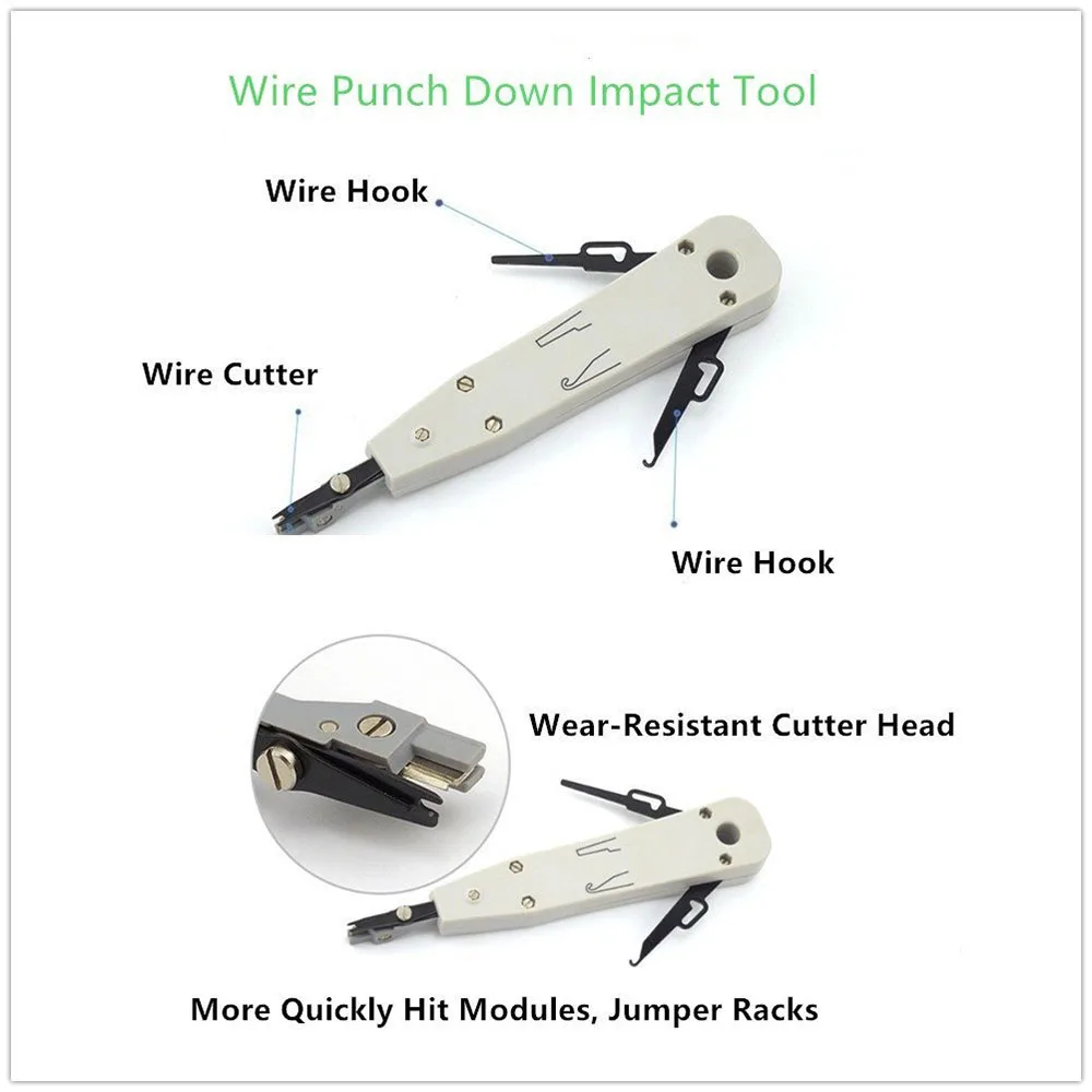 Onti-kit Ferramenta de Rede Profissional Ethernet Portátil Computador Manutenção Lan Cabo Tester Crimper Cutter Repair Conjunto com Bag - Imagem 3