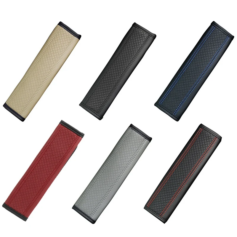 

1pcs Leather Car Safety Belt Covers Shoulder Selecting Comfort Breath Pad Padding Seat Belts Padding Car Accessories Car Product
