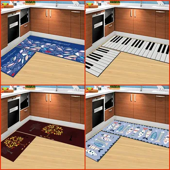 

ClassicLong Kitchen Mat Bath Carpet Floor Mat Home Entrance Doormat Absorbent Bedroom Living Room Floor Mats Modern Kitchen Rug