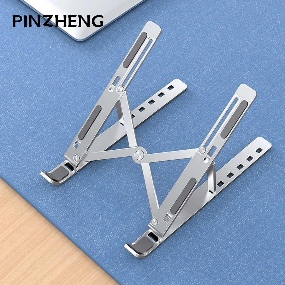 

Foldable Laptop Stand Bracket Aluminium Alloy Cooling Bracket Riser Laptop Holder For Macbook Pro Lapdesk Portable Tablet Stand