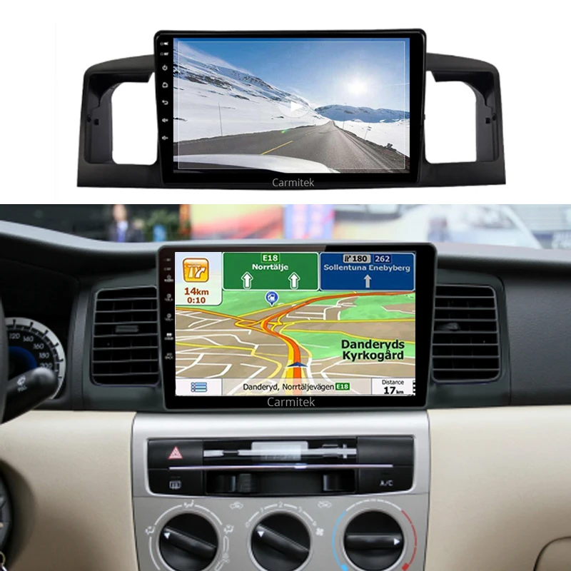 Corolla Type C Android gps навигации для Corolla E140 E120 2000-2006 2007 2008 2009 2010 2011 2012 2013 - Цвет: Corolla Type C