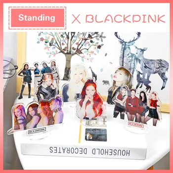 

Kpop BLACKPINK Acrylic Standee Transparent Cute Desktop stand picture HD photo Decoration standing K-pop blackpink supplies