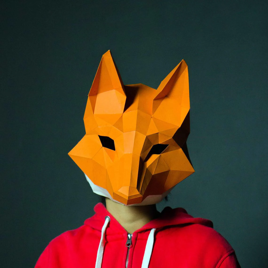 Cosplay Fox Mask 3D Papercraft Paper Adulto Maskking Indossabile Halloween Horror Masque Visage Costume Donne Giocattoli Fai Da Te Festa