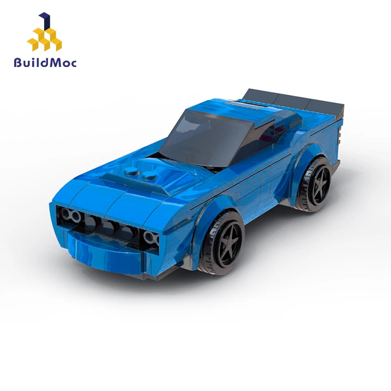 

Buildmoc MOC-20900 Dodge Demon Car Helicopter Boat Building Blocks Educational Kids City Creative BricksBricks children Toys