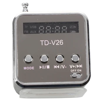 

TD-V26 Portable Mini Speaker with Digital and Micro SD / TF / USB / FM - Black