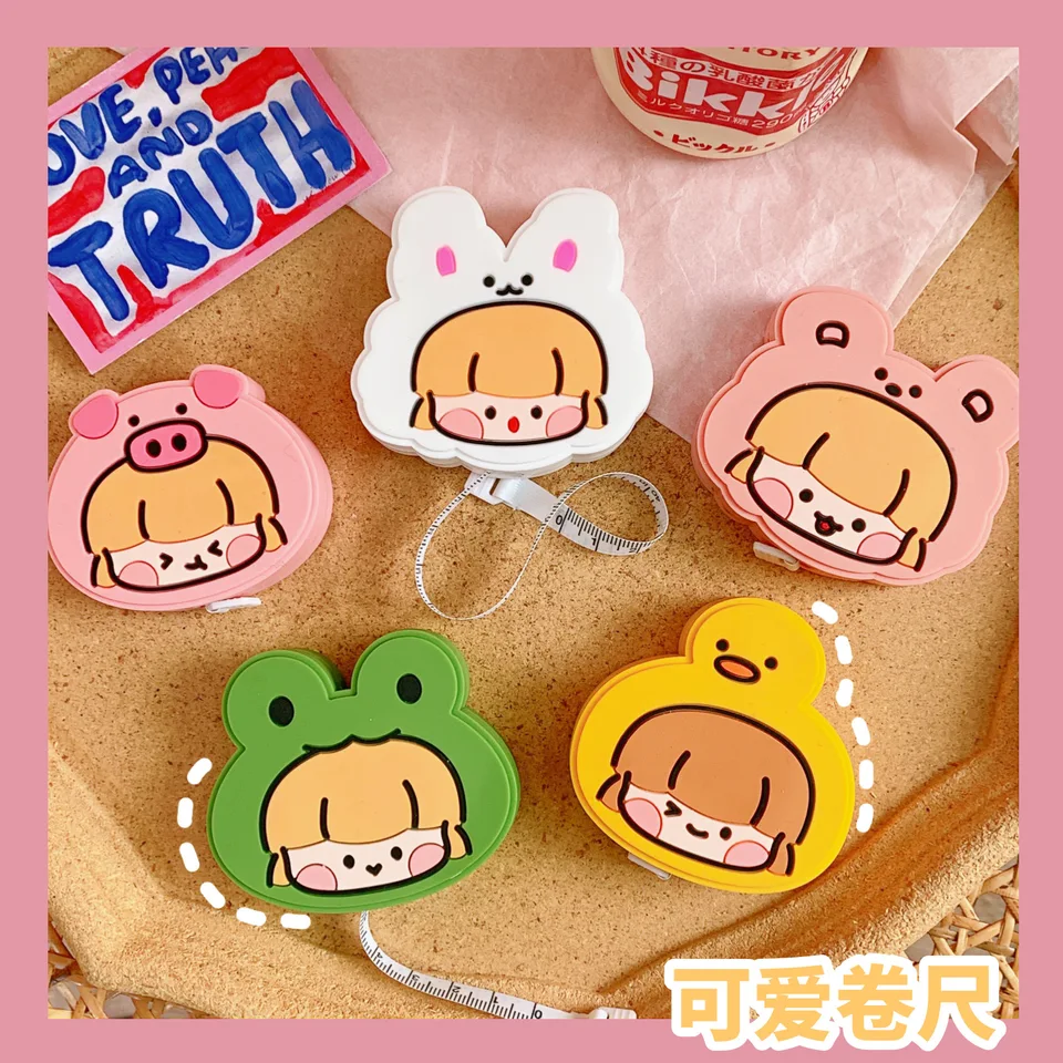 Leather Tape Measure Cartoon Cute Measuring Waist Circumference Chest  Circumference Portable Mini Small Measuring Tape Measuring