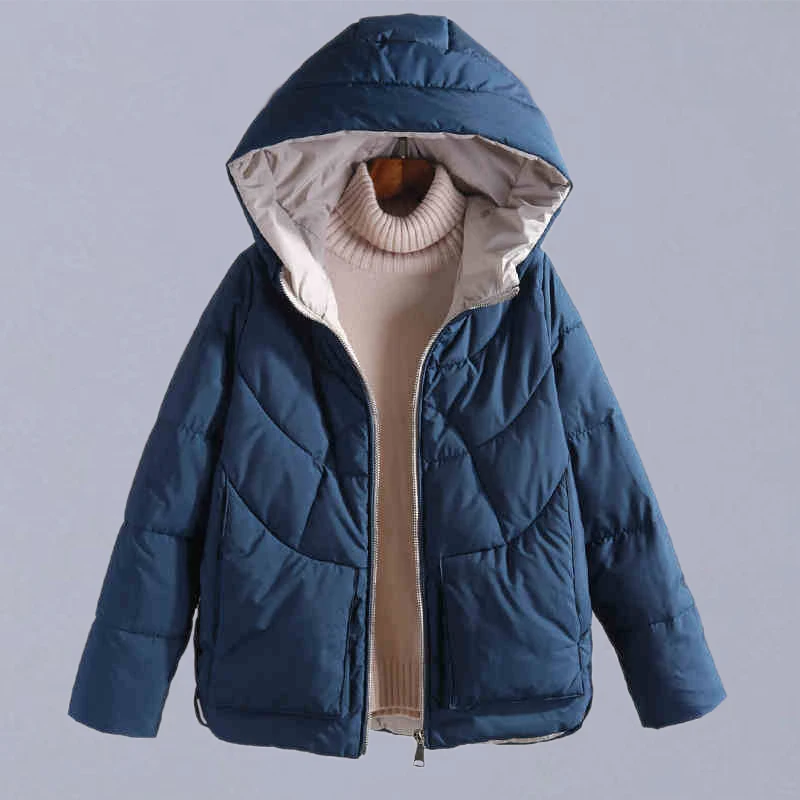 Осенне-зимние теплые толстые пальто женские куртки новая модная повседневная хлопковая парка с капюшоном женская верхняя одежда пальто P130