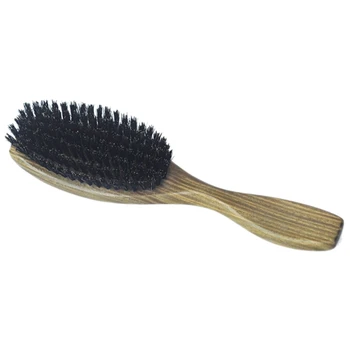 

Natural Sandalwood Fine Comb Anti-Static Care Brush Head Natural Wild Boar Bristles Hair Brush Green Sandalwood