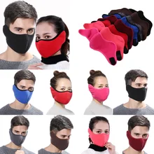 Зимние теплые унисекс термальные дышащие респираторы хлопковые бархатные маски для мужчин и женщин ветрозащитные наушники для езды на открытом воздухе