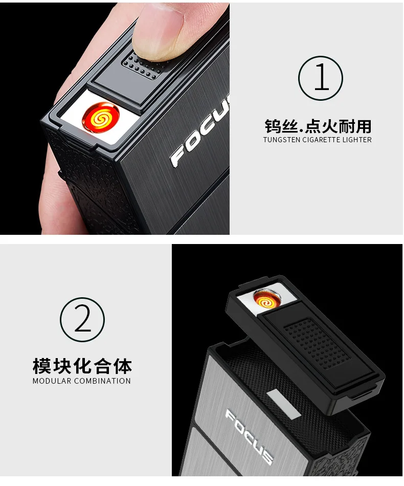 Cigarette Case With Lighter 44 Undefined