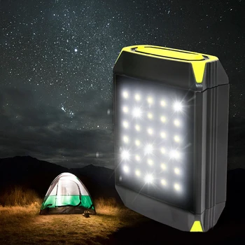 

Flasher Mobile Power Bank Flashlight USB Port Camping Tent Light Outdoor Rechargeable Floodlight 30 Meters 15W LED Camping Light