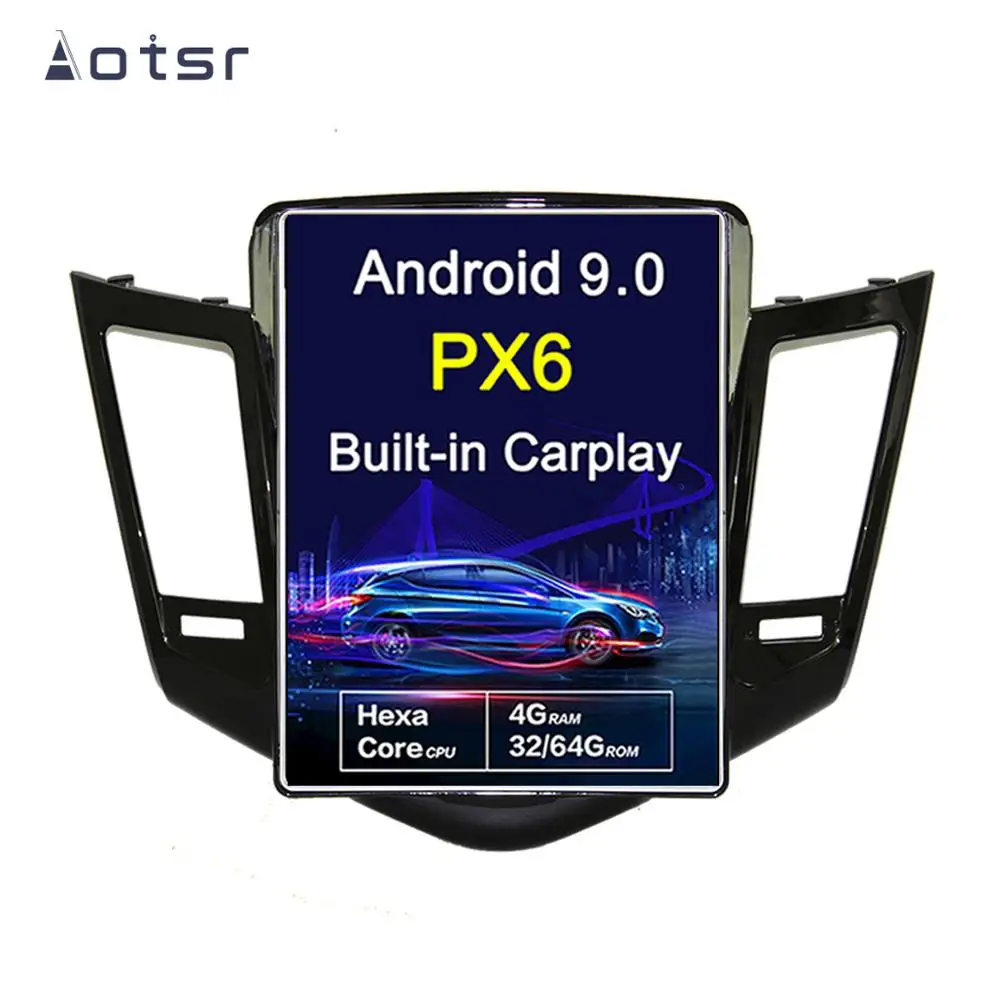Android 9 0 Tesla стиль 10 4 ″ вертикальный экран Автомобильный GPS навигатор для Chevrolet CRUZE