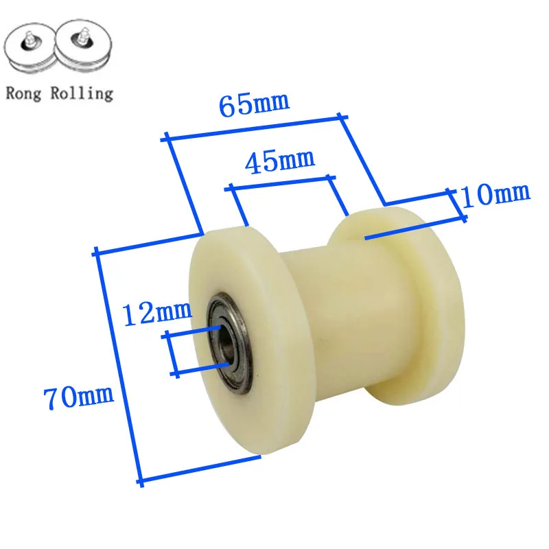 verschiedenen Groove Größe Hohe Qualität 28 mm runde U Groove Nylon Umlenkrolle Rad Roller 