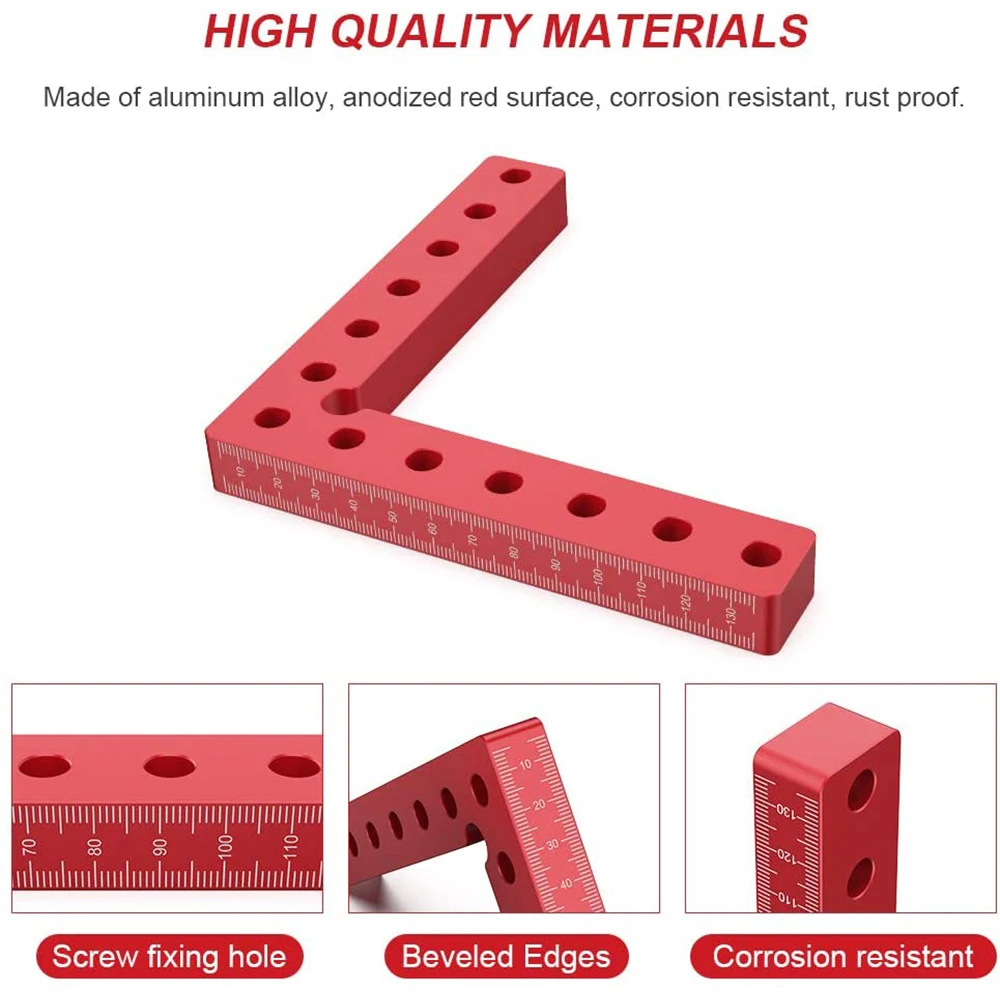GanWei Woodworking Precision Clamping Square L-Shaped Auxiliary Fixture Splicing Board Positioning Fixed Clip Woodworking Tool