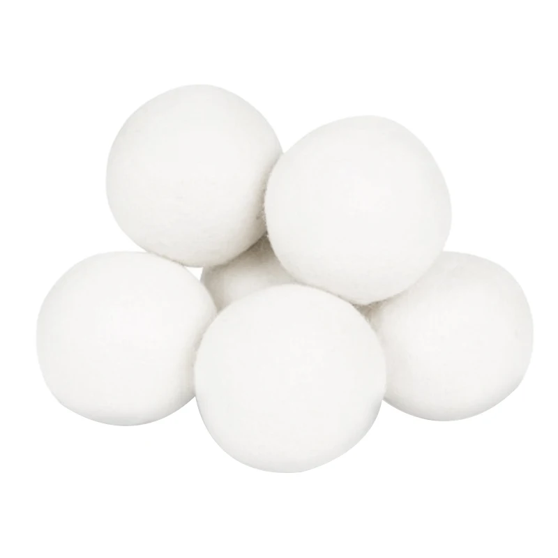 

Organic Wool Dryer Balls, 8-Pack - Natural Eco Friendly Fabric Softener - Reusable Dryer Sheets for Infants - Soft and Gentle on