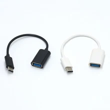 Type-C OTG адаптер usb-кабель 3,1 type C штекер USB 3,0 A Женский OTG кабель для передачи данных адаптер 16 см GV99