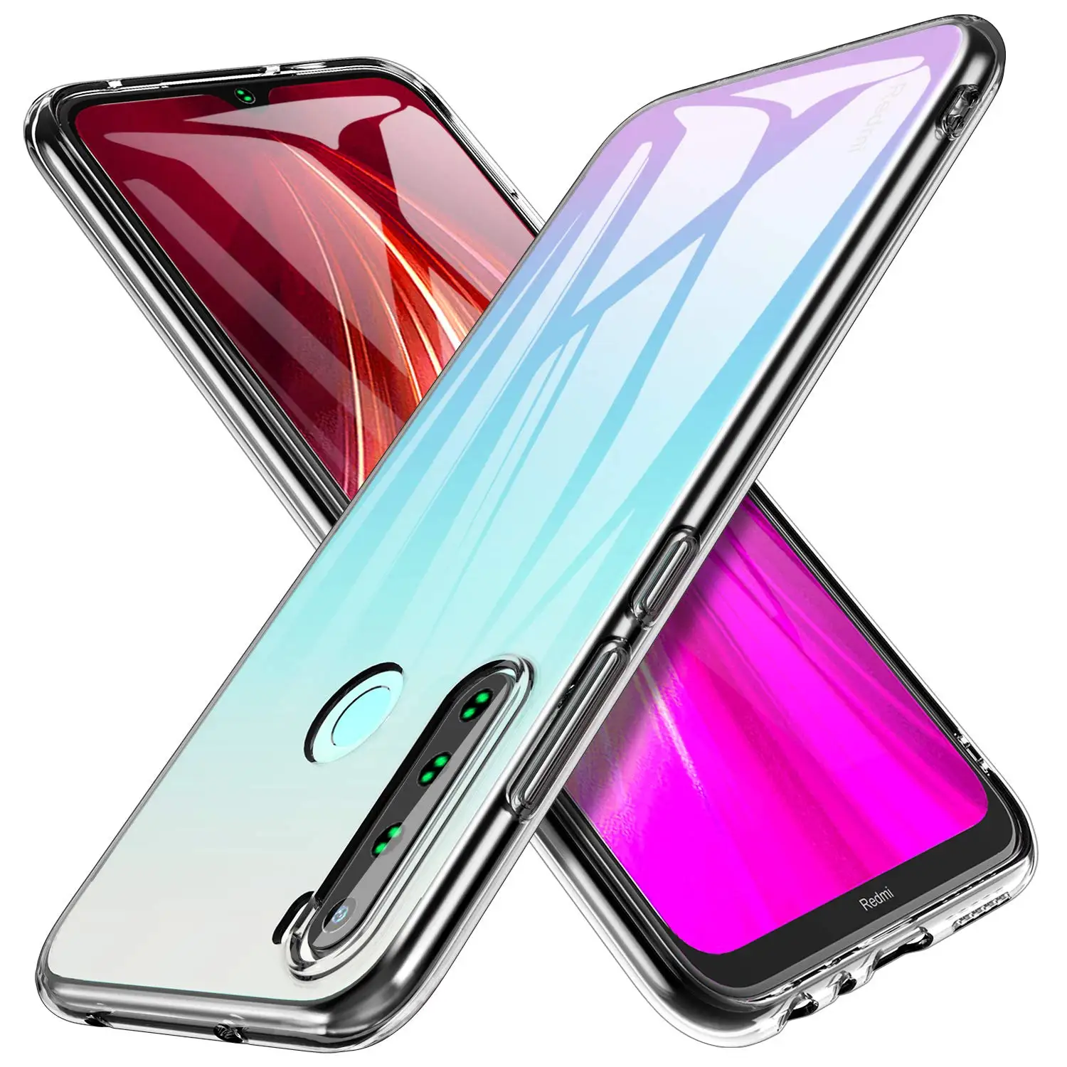 Case For Xiaomi Redmi Note 8 7 6 Pro 6A 7A Crystal Clear Soft Slim Thin and Anti-Scratches TPU Cover A |