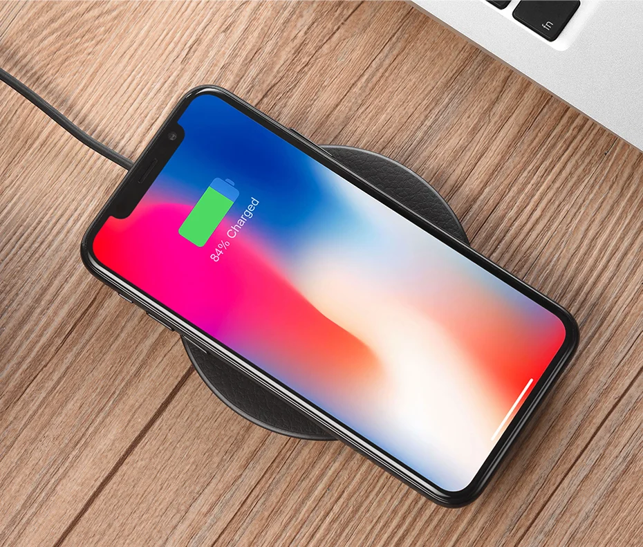 Оригинальное Быстрое беспроводное зарядное устройство WESDAR 10 Вт для iPhone 8 X Samsung S9 S8