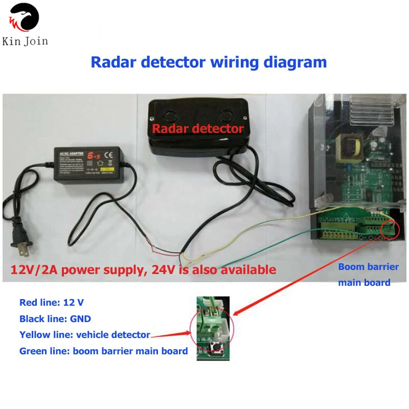 KINJOIN Parking Lot Radar Detection Sensor Vehicle Recognition Detection System Lntelligent Parking Equipment