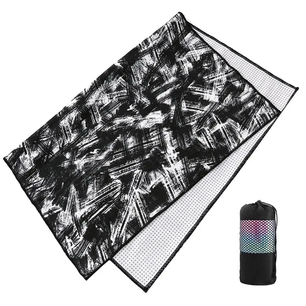 New High-quality Portable Non Slip Hot Yoga Towel Absorbent Odorless Microfiber Mat Towel For Hot Yoga Bikram Pilates