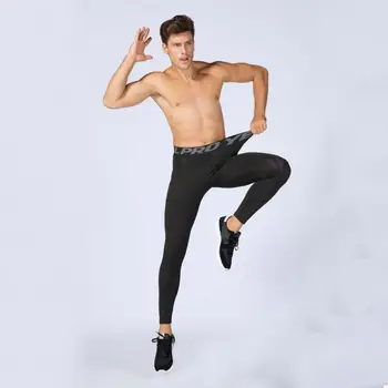 

Running Compression Pants Tights Men Sports Leggings Fitness Sportswear Long Trousers Gym Training Pants Skinny Leggings